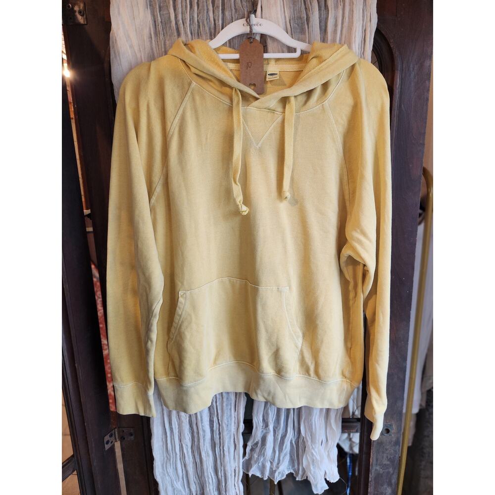 Vintage Yellow Pullover Hoodie Old Navy